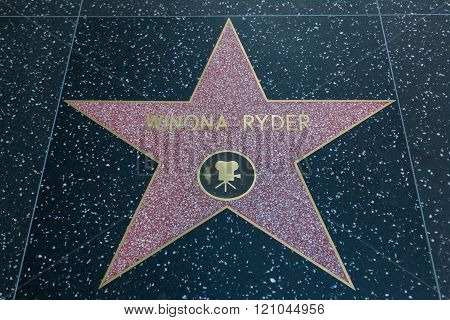 Winona Ryder Hollywood Star