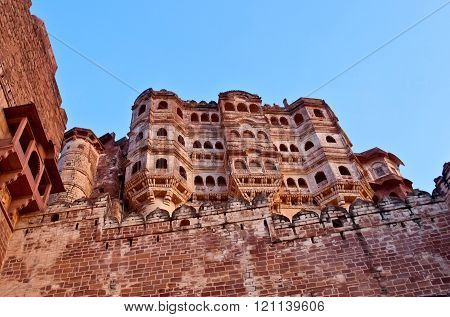 Mehrangarh Fort in Jodhpur, Rajasthan, India