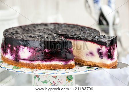Delicious Blueberry Cheesecake