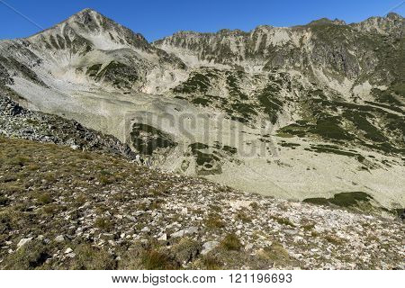 Panoramic view around Polezhan peak, Pirin Mountain, Bulgaria