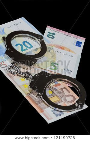 Handcuffs And Money