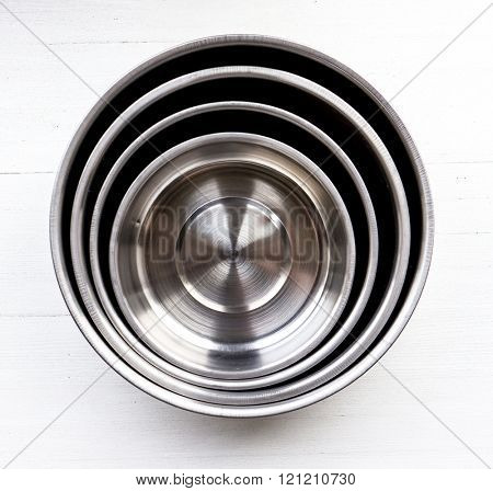 The silver Metal object and background.