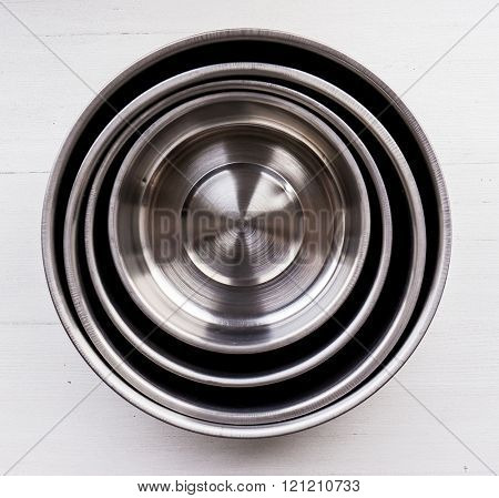 The silver Metal object and background.