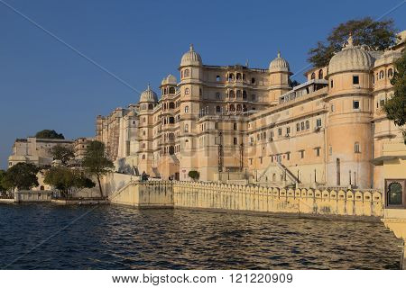 Udaipur City Palace in Rajasthan state of India