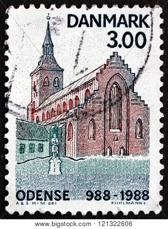Postage Stamp Denmark 1988 St. Cnut's Church