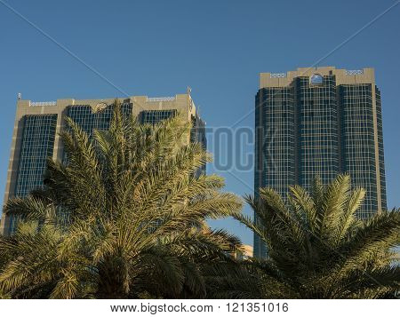the beach of abu Dhabi in the uae