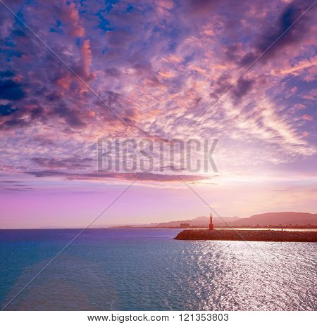 Cullera Xuquer river mouth Jucar in Valencia of Spain