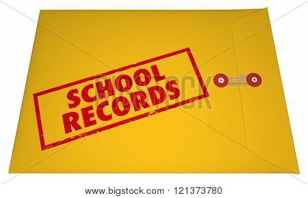 School Records Student File Transcripts Grades College Education 3D