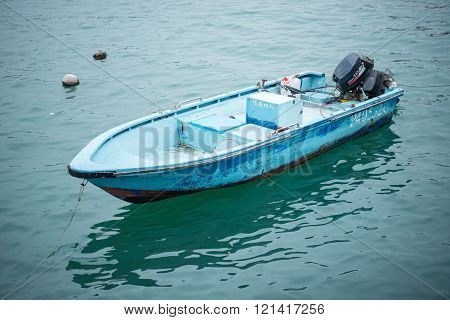 HONG KONG,CHINA-MAR 10,2016:Crowded fishing harbor in Cheung Chau, is an island in Hong Kong