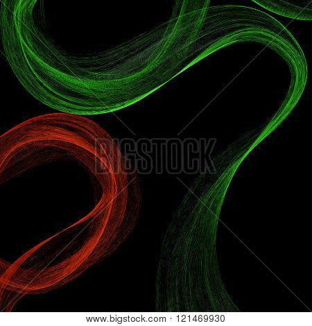 Abstract colorful waves