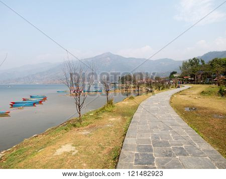 Pathway Beside Lake