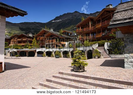 Chalet Skiing Resort In Verbier, Switzerland