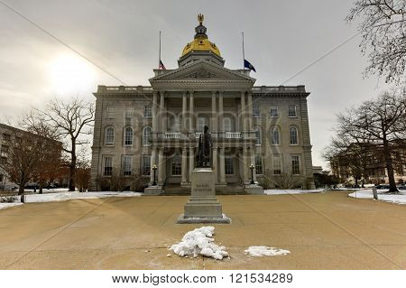 New Hampshire State House, Concord, New Hampshire, USA. New Hampshire State House is the nation's oldest state house, built in 1816 - 1819.