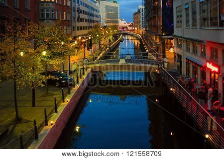Canal And Houses, Aarhus