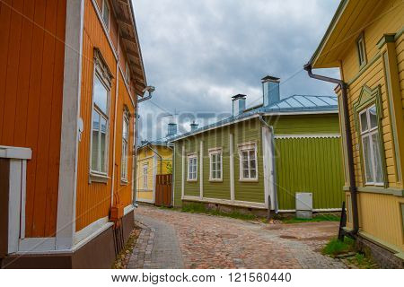 Rauma,finland - Old Wooden Houses