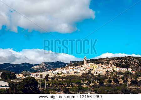 Picturesque Rossel town. Province of Castellon in the Valencian Community Spain.