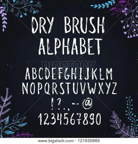 Hand drawn letters set