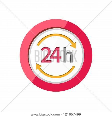Customer Support Service 24h Icon