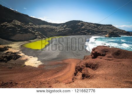 Green Lagoon At El Golfo, Lanzarote, Canary Islands