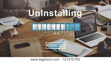 Uninstalling Remove Delete Cancellation Uninstall Concept