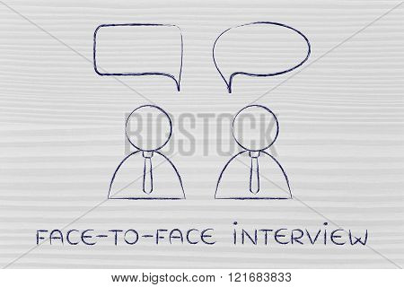 Recruite And Candidate Face-to-face Interview