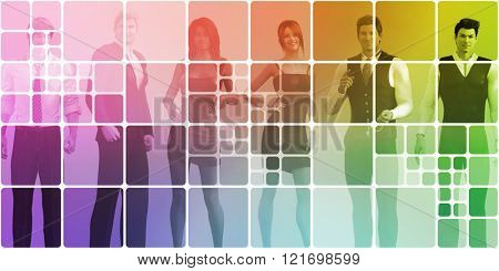 International Team of Professionals and Office Workers