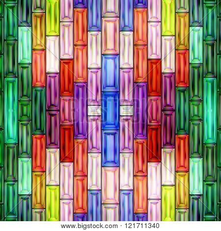 Seamless texture of abstract shiny colorful crystal