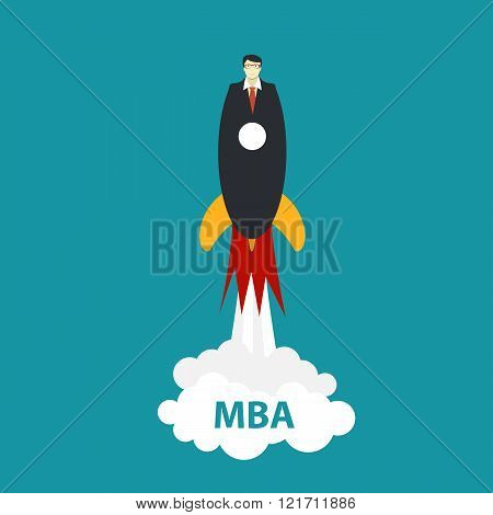 Business MBA Education Concept. Trends and innovation in educati
