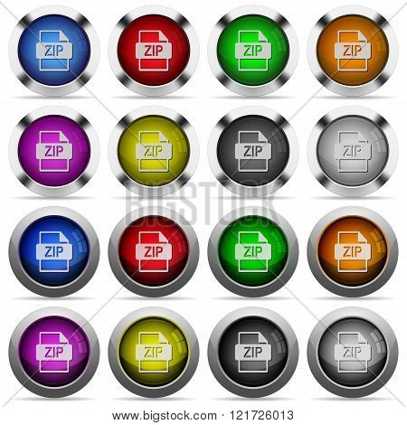 Zip File Format Button Set