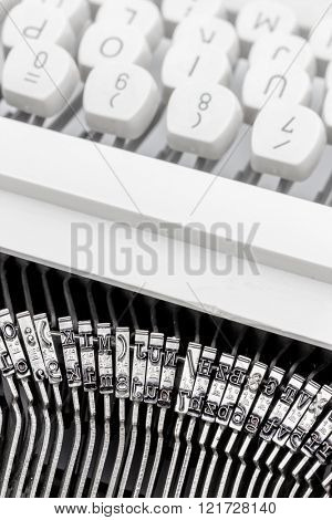 a typewriter keyboard