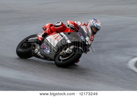 SEPANG - februar 05: Nicky Hayden Ducati Malboro team praksis i den pre-season test i
