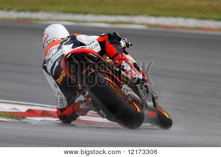 SEPANG - 05 februari: Andrea Dovizioso van de Repsol Honda team praktijken in de pre-season tests 