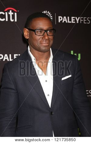 LOS ANGELES - MAR 13:  David Harewood at the PaleyFest Los Angeles - Supergirl at the Dolby Theater on March 13, 2016 in Los Angeles, CA
