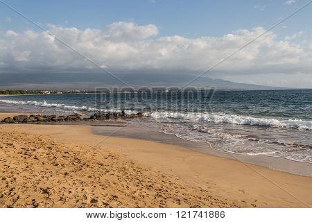 Beautiful beaches and coastline of West Maui, Kihei, Lahaina, Kaanapali, Green vegetation, blue and green waters, warm weather, magnificent coast