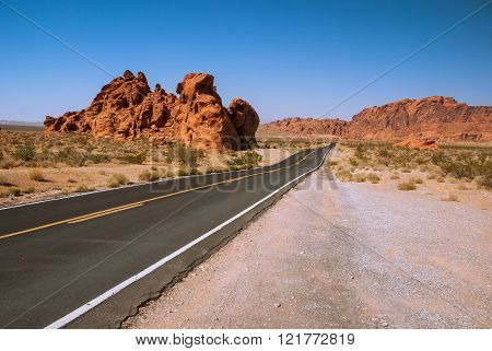 Mysterious Valley Of Fire, Nevada, Usa