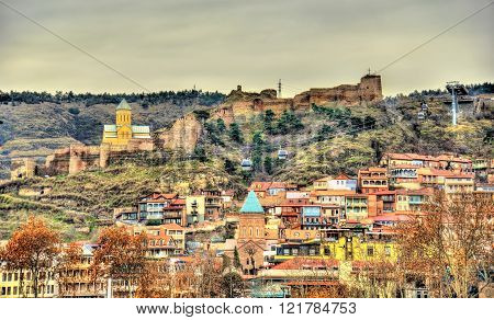 Narikala fortress above the old town of Tbilisi