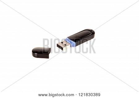 Usb Stick Or Flash Drive On White Background