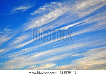 Amazing cloudy sky with white stripes background
** Note: Visible grain at 100%, best at smaller sizes