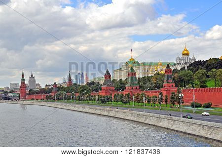 Panorama of Moscow city centre, city of Russia