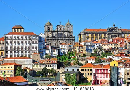 View of Oporto historical city centre, Portugal