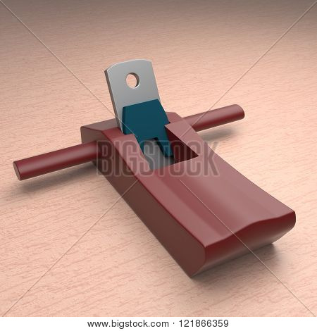 Carpenter's Plane With Cutting Blade