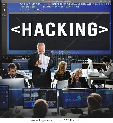 Hacking Software HTML Cyberspace Coding Concept