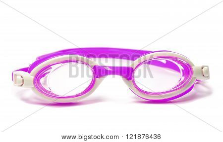 Goggles for swimming isolated on white background