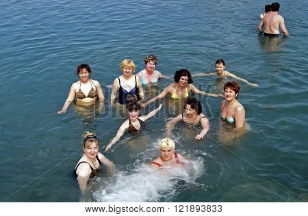 Aushiger Russia - July 32007:The hot lake is located of the Cherek region on the left bank of the river Cherek. It is located 25 km of Nalchik and 7 km of the district center Kashkhatau.It is famous for its healing properties.