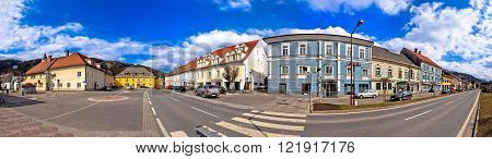 Town of Bad sankt Leonhard im Lavanttal center panorama Carinthia Austria
