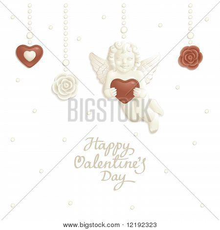 Valentine candy tausta