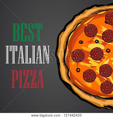 pizza food menu cafe brochure