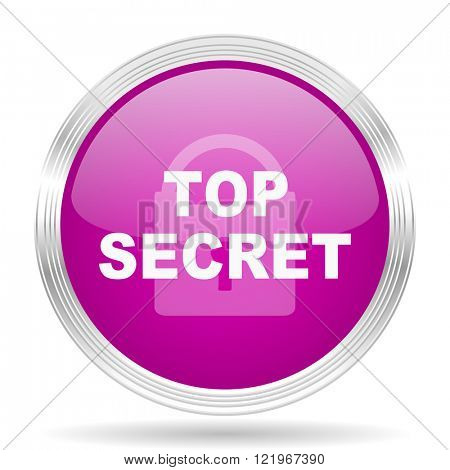 top seret pink modern web design glossy circle icon