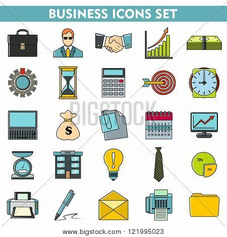 Modern cartoon icons set of corporate management and business leader training. Premium quality cartoon symbol collection. Cartoon flat pictogram pack. cartoon vector logo concept web graphics.