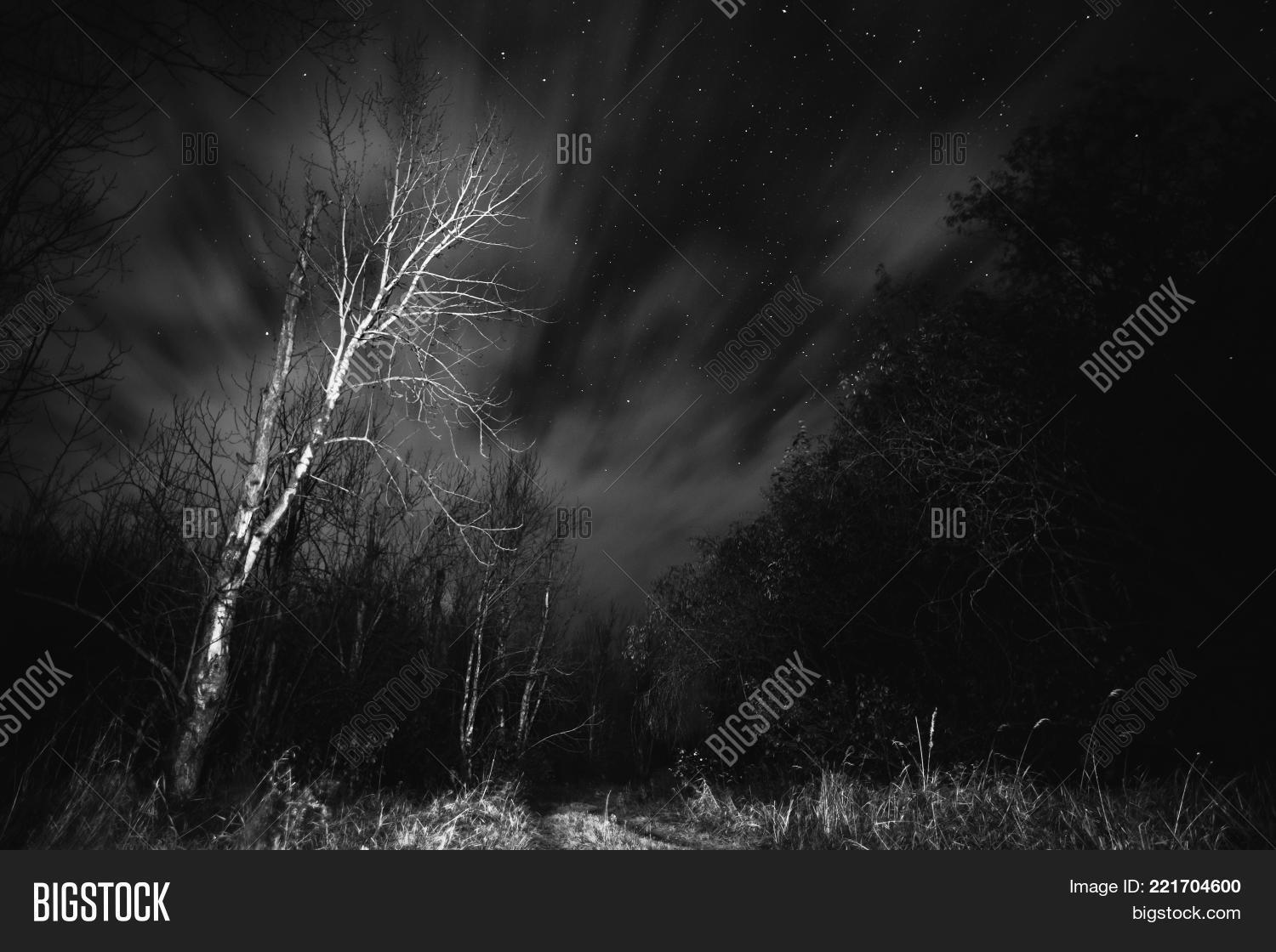 Gloomy Night Sky Over Image Photo Free Trial Bigstock